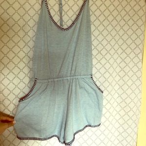 Dillard’s Lucky Brand Summer Sky Blue Romper🥰